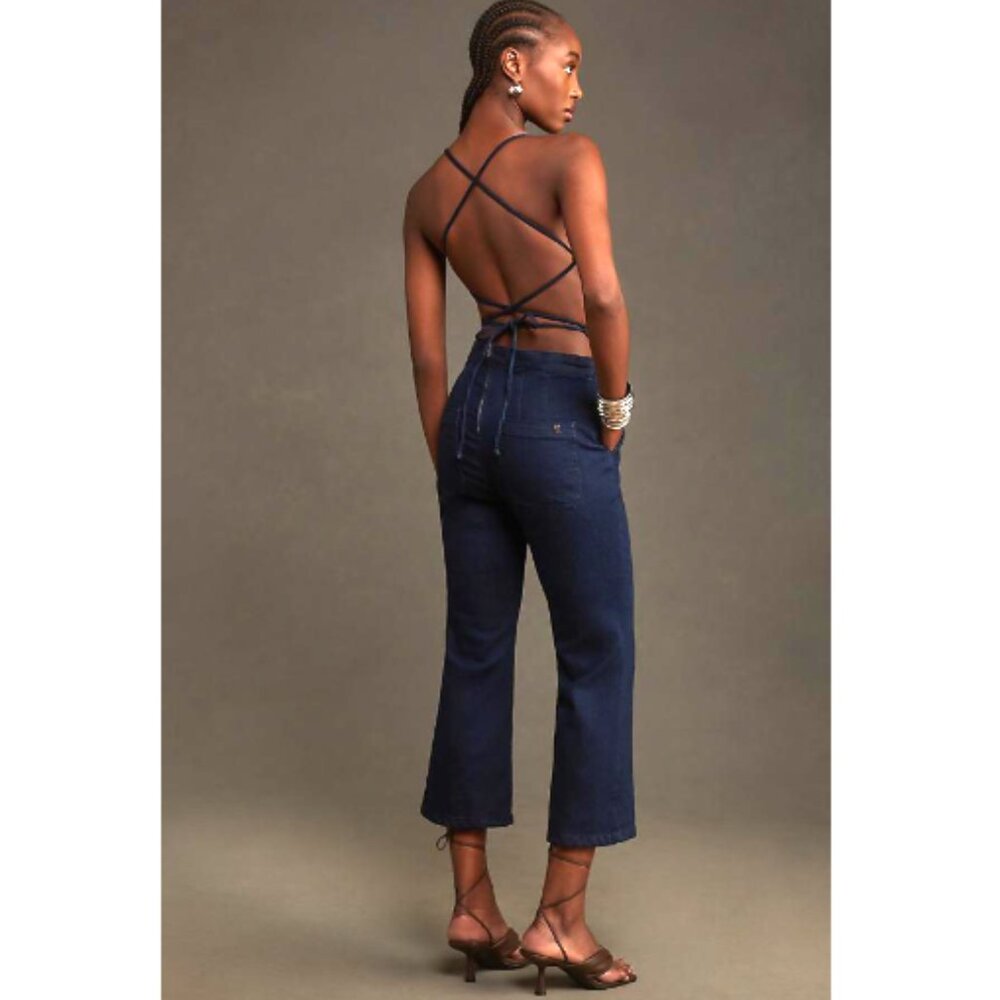 Brand New Pilcro Open-Back Denim Jumpsuit